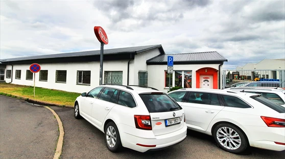 Stavba s vozy Fronius