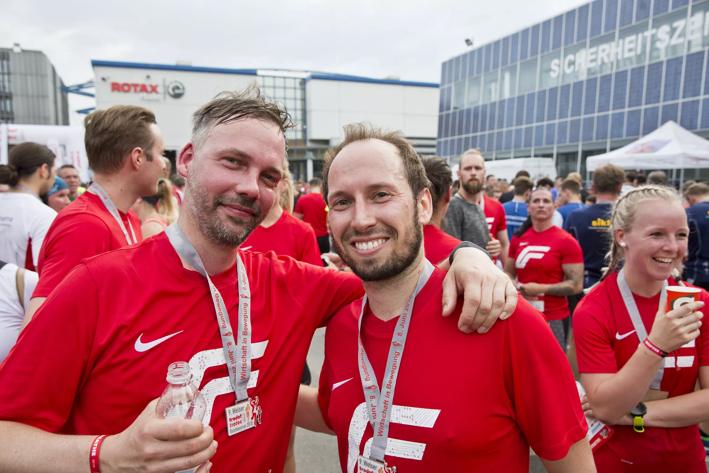 Fronius Mitarbeiter beim Welser Businessrun