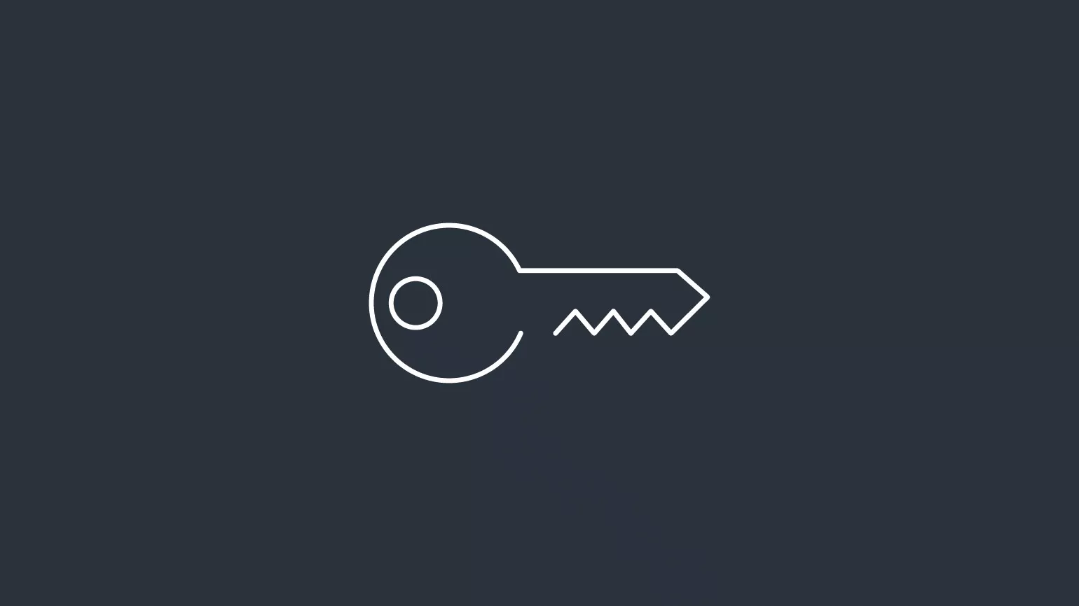 Icon von einem Schlüssel auf Earth Grey Hintergrund.