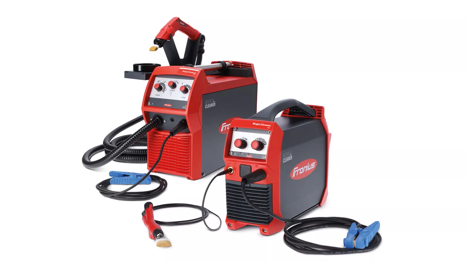 The MagicCleaner is available in two sizes: MagicCleaner 150 for flexible and portable use and the MagicCleaner 300 for more intensive use when cleaning long welds.