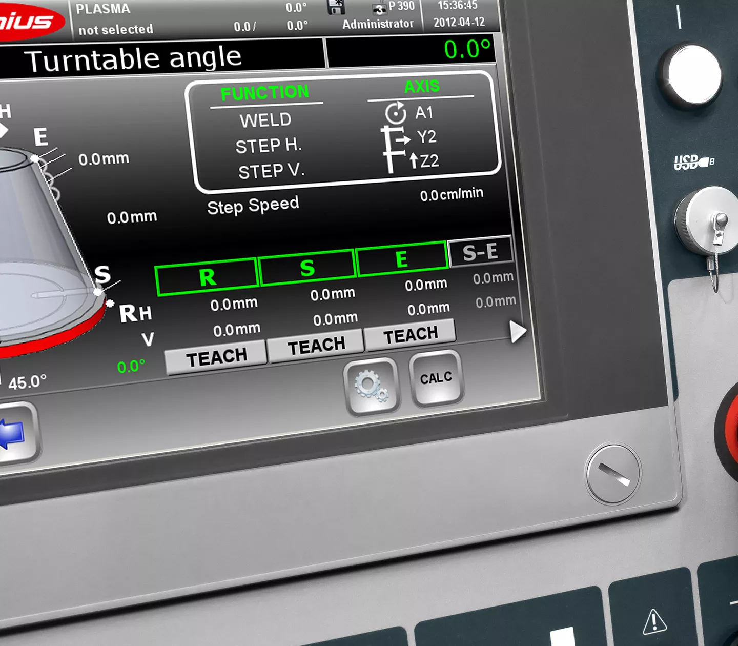 HMI system controller with touch screen HMI Screen