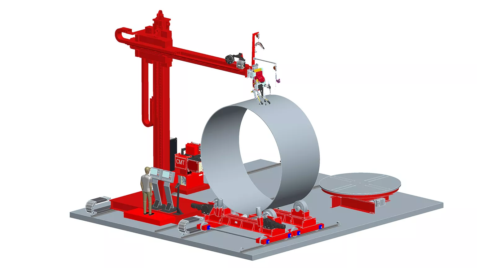 Round seam welding system