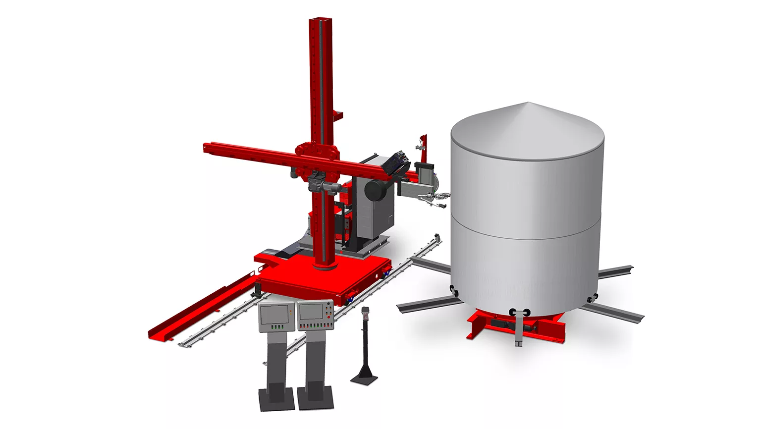 Round seam welding system